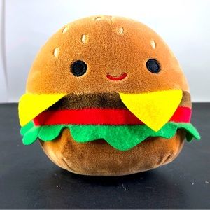 Squishmallows Carl the Hamburger 5” Cheeseburger Plush Original Kellytoy